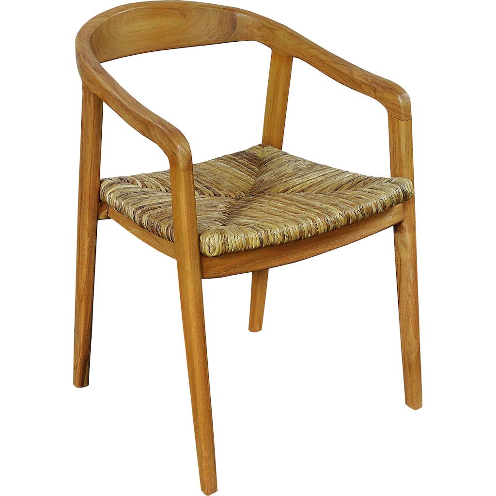 SIT Esszimmerstuhl, Mit Rattan Sitzfläche, Armlehnstuhl In Geschwungener Form 3 SIT Esszimmerstuhl, Mit Rattan Sitzfläche, Armlehnstuhl In Geschwungener Form