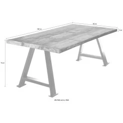 SIT Esstisch »Tops&Tables«, Mit Platte Aus Recyceltem Altholz Mit Farbresten, Shabby Chic, Vintage -Möbelhaus 10191eba2a0a923d350c1f71db8d5488
