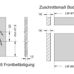 Schubkasten Küchenschublade Schublade Küchenschubkasten 40Kg TB10 Weiß -Möbelhaus 102163864