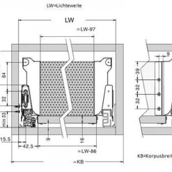 Schubkasten Küchenschublade Schublade Küchenschubkasten 40Kg TB10 Weiß -Möbelhaus 102163866