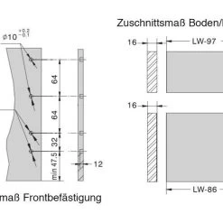Schubkasten Küchenschublade Schublade Küchenschubkasten 40Kg TB10 Weiß -Möbelhaus 102163870