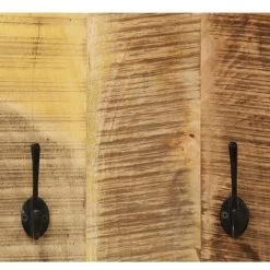 Wandgarderobe 2 Stk. Mangoholz Massiv 36x110x3 Cm VidaXL -Möbelhaus 10508422 5