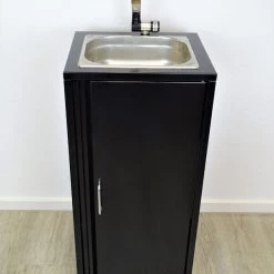 Mobiles Waschbecken Edelstahl Spülbecken Handwaschbecken Camping Outdoor Schwarz