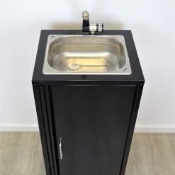 Mobiles Waschbecken Edelstahl Spülbecken Handwaschbecken Camping Outdoor Schwarz -Möbelhaus 117800530