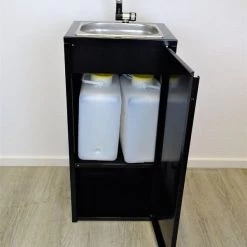 Mobiles Waschbecken Edelstahl Spülbecken Handwaschbecken Camping Outdoor Schwarz -Möbelhaus 117800541