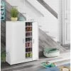 Schuhschrank 101 Cm Matt Weiß 2 Türen Weiß -Möbelhaus 12308790 1