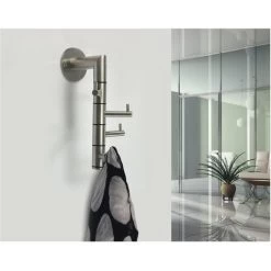 Wandgarderobe Kelvin 4 Schwenkbare Haken, Höhe 208 Mm,Edelstahl Fein Geschliffen 8 Wandgarderobe Kelvin 4 Schwenkbare Haken, Höhe 208 Mm,Edelstahl Fein Geschliffen -Möbelhaus 13533430 3