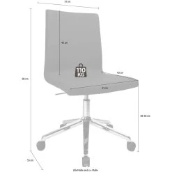 TOPSTAR Bürostuhl »Cube«, Chrom, 5-Fuß -Möbelhaus 1443e49f44f36d73c2611dd9c20bf59f