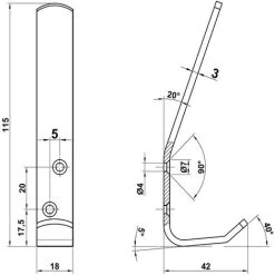 Kleiderhaken Mantelhaken Weiß Pulverbeschichtet Garderobenhaken Wandhaken Haken 6 Kleiderhaken Mantelhaken Weiß Pulverbeschichtet Garderobenhaken Wandhaken Haken -Möbelhaus 14941351 2