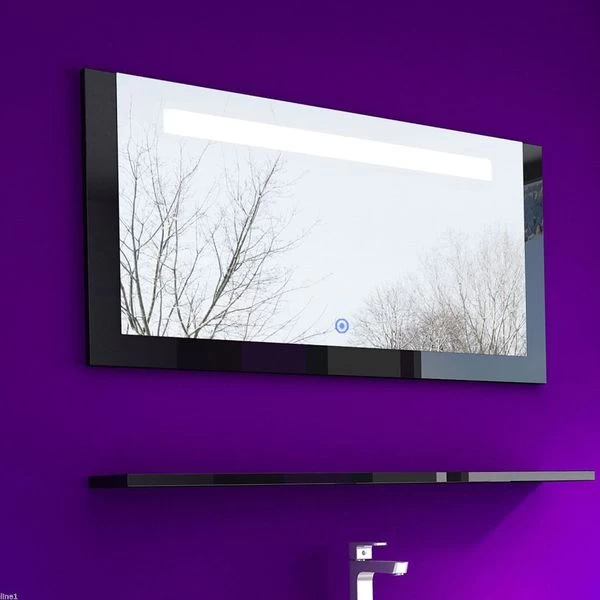 5 Teilig Badmöbel Set 90 Cm Schwarz Led Hochglanz Badezimmermöbel LED System Montiert 6 5 Teilig Badmöbel Set 90 Cm Schwarz Led Hochglanz Badezimmermöbel LED System Montiert – Bild 5