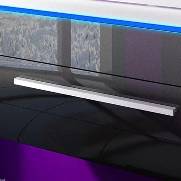 5 Teilig Badmöbel Set 90 Cm Schwarz Led Hochglanz Badezimmermöbel LED System Montiert 10 5 Teilig Badmöbel Set 90 Cm Schwarz Led Hochglanz Badezimmermöbel LED System Montiert – Bild 9