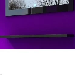 120 Cm Badmöbel Set Schwarz Hochglanz LED Badezimmermöbel Komplett Badezimmer 120 Cm -Möbelhaus 161624454