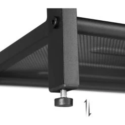 VASAGLE Schuhbank Mit 2 Gitterablagen, Schuhregal Mit Sitzfläche, Schuhablage Für Den Eingangsbereich, Flur, Metall, Industrie-Design, Vintage, Dunkelbraun Von SONGMICS LBS74X -Möbelhaus 17016771 4