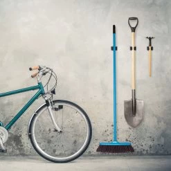 100 X Gerätehalter, Gummi-Rollen Zum Klemmen, Universal Besenhalter Für Wand, Garten, Eisen, Stielhalter, Grau/schwarz -Möbelhaus 17065978 3