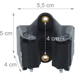 100 X Gerätehalter, Gummi-Rollen Zum Klemmen, Universal Besenhalter Für Wand, Garten, Eisen, Stielhalter, Grau/schwarz -Möbelhaus 17065978 4