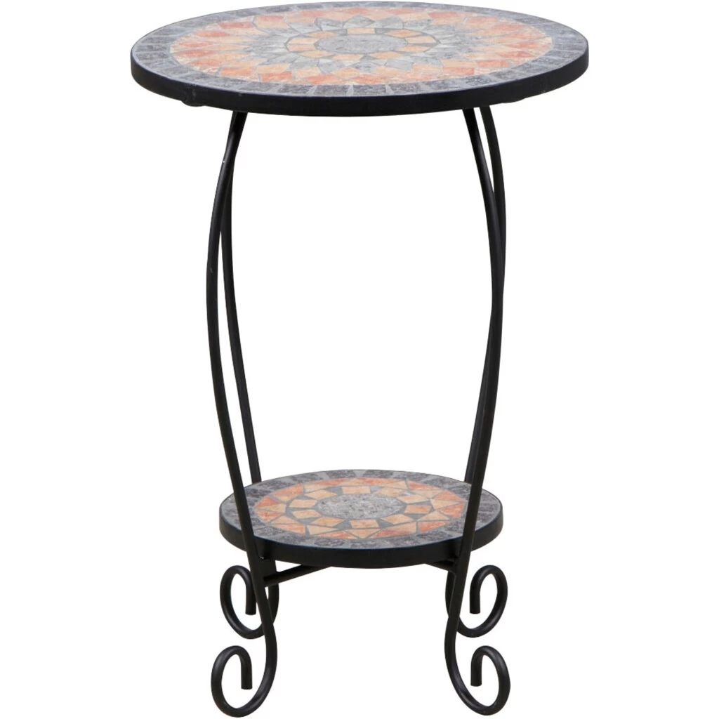 Siena Garden Blumentisch »Prato«, (1 St.), Blumenständer, BxTxH: 41x41x60,5 Cm, Eisen Mit Mosaikoptik 3 Siena Garden Blumentisch »Prato«, (1 St.), Blumenständer, BxTxH: 41x41x60,5 Cm, Eisen Mit Mosaikoptik