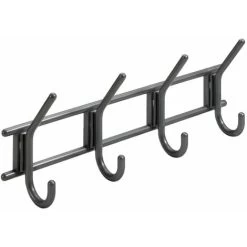 Hettich Garderobenhaken 4 Haken 37,0 X 15,0 X 7,0 Cm Anthrazit Hakenleisten