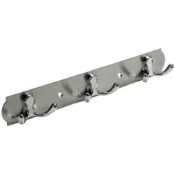 Hettich Garderobenleiste 3 Haken 28,0 X 3,8 X 3,3 Cm Silber Hakenleiste