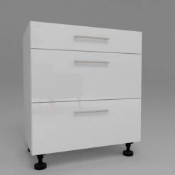 Küchen Unterschrank 3 Schubladen Weiß Hochglanz , Matt 30-80 Cm Tiefe 55 Cm 9 Küchen Unterschrank 3 Schubladen Weiß Hochglanz , Matt 30-80 Cm Tiefe 55 Cm -Möbelhaus 217797778