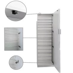 Melko Spiegelschuhschrank 180CM Weiß Schuhschrank Schuhregal Schuhkommode -Möbelhaus 23566295 3