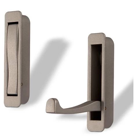 Klapphaken ZILLY Klein Zum Einfräsen Edelstahloptik 3 Klapphaken ZILLY Klein Zum Einfräsen Edelstahloptik