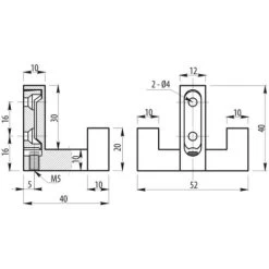 Garderobenhaken COSIMA 2-fach Weiß -Möbelhaus 24186600 5