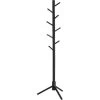 VASAGLE Garderobenständer, Freistehender Kleiderständer, Garderobe Aus Massivholz, In Baumform, Mit 8 Haken, Für Kleidung, Hüte, Taschen, Flur, Eingangsbereich, Schwarz Von SONGMICS RCR004B01 -Möbelhaus 26293104 1