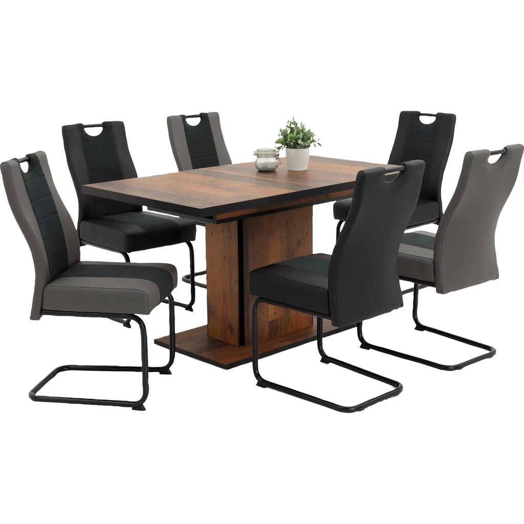 HELA Säulen-Esstisch »Andrea T«, Ausziehbar 140-180 Cm 4 HELA Säulen-Esstisch »Andrea T«, Ausziehbar 140-180 Cm – Bild 2