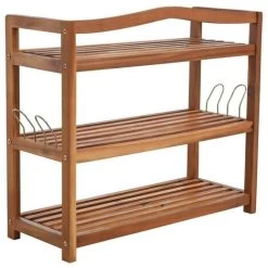 Holz Schuhregal Schuhschrank Schuhablage Holzregal Schrank Ablage Akazie Massiv 10 Holz Schuhregal Schuhschrank Schuhablage Holzregal Schrank Ablage Akazie Massiv -Möbelhaus 28710813 4