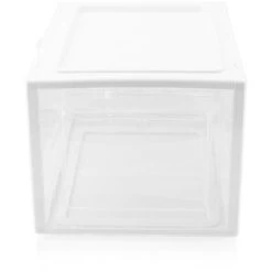 6er Set Weiße Schuhbox Stapelbar Aufbewahrungsbox Kunststoffbox Schuhkasten Schuhkarton Schuhorganizer Bis Gr.47 -Möbelhaus 29401510 3