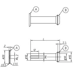 Garderobenhaken LEON Länge 25 Mm Kleiderhaken Jackenhaken Edelstahl SS201 Mit M4 Befestigungsschraube Von SOTECH -Möbelhaus 29885387 4