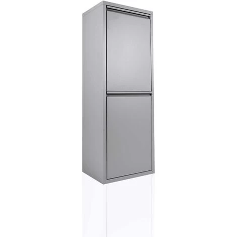 Betten-ABC Refina Mehrzweckschrank, Abfalleimer,platzsparend, Aus Pflegeleichtem Metall Grau 2 X 15 L 4 Betten-ABC Refina Mehrzweckschrank, Abfalleimer,platzsparend, Aus Pflegeleichtem Metall Grau 2 X 15 L – Bild 2