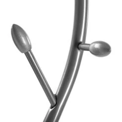 Versa Swindon Minimalistischer Garderobenständer Für Den Eingangsbereich, Mit 9 Haken Für Kleidung Oder Taschen, Maßnahmen (H X L X B) 185 X 32 X 32 Cm, Metall, Farbe: Grau -Möbelhaus 32120678 5