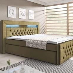 Boxspringbett Verona Mit Zwei Bettkästen, Chesterfield Polsterung Und LED 20 Boxspringbett Verona Mit Zwei Bettkästen, Chesterfield Polsterung Und LED -Möbelhaus 326865323