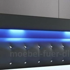 Boxspringbett Salerno Mit LED In Seiten- Fuß- Und Kopfteil Schwarz Oder Weiß -Möbelhaus 332894634