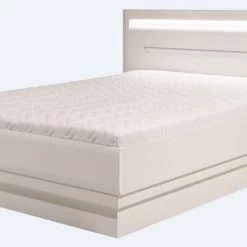 Schlafzimmer Komplett Weiß Hochglanz IRIS Set B Schwebetürenschrank Nakos LED -Möbelhaus 332911229 1