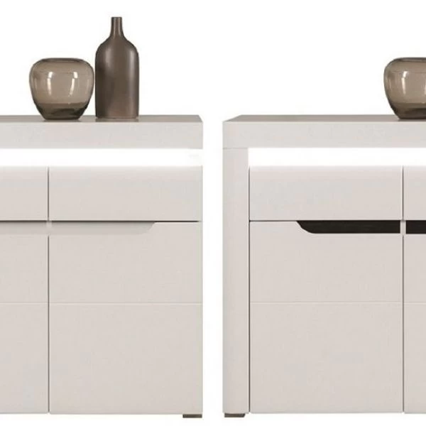 Schlafzimmer Komplett Weiß Hochglanz IRIS Set B Schwebetürenschrank Bett Kommode LED 12 Schlafzimmer Komplett Weiß Hochglanz IRIS Set B Schwebetürenschrank Bett Kommode LED – Bild 10