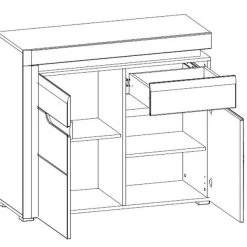 Schlafzimmer Komplett Weiß Hochglanz IRIS Set B Schwebetürenschrank Bett Kommode LED 24 Schlafzimmer Komplett Weiß Hochglanz IRIS Set B Schwebetürenschrank Bett Kommode LED -Möbelhaus 332912282