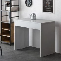 Esstisch, Konsolentisch, Ausziehtisch Bis Zu 302cm, Mattweiß.50x90x75cm 10 Esstisch, Konsolentisch, Ausziehtisch Bis Zu 302cm, Mattweiß.50x90x75cm -Möbelhaus 342451313