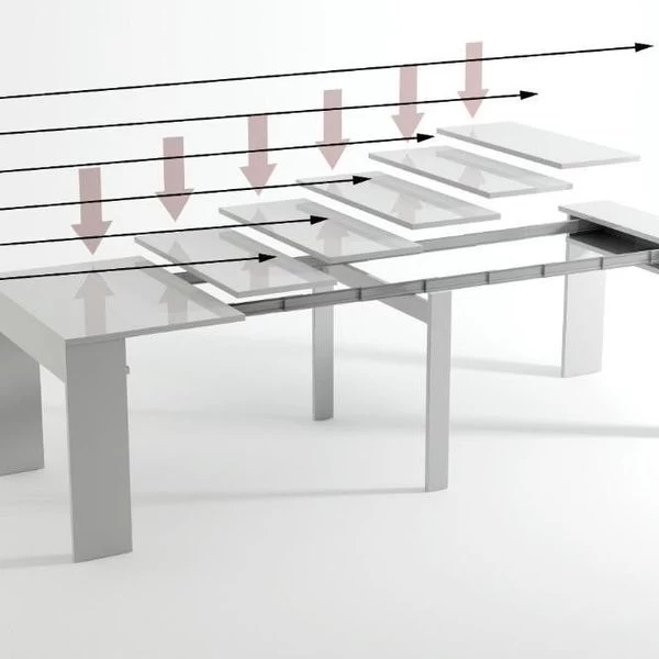 Esstisch, Konsolentisch, Ausziehtisch Bis 302cm, Eichenfarbe. 90x49x75cm 7 Esstisch, Konsolentisch, Ausziehtisch Bis 302cm, Eichenfarbe. 90x49x75cm – Bild 5