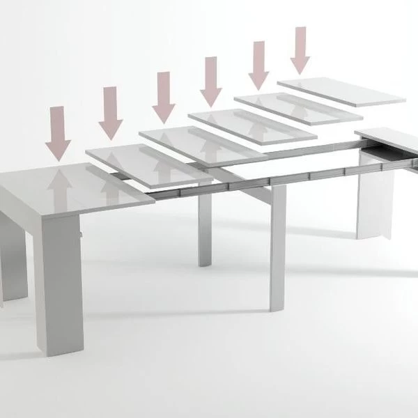 Esstisch, Konsolentisch, Ausziehtisch Bis 237 Cm, Farbe Eiche Hell, 50x90x78cm 6 Esstisch, Konsolentisch, Ausziehtisch Bis 237 Cm, Farbe Eiche Hell, 50x90x78cm – Bild 4