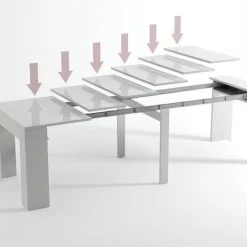 Esstisch, Konsolentisch, Ausziehtisch Bis 237 Cm, Mattweiß, 50x90x75cm -Möbelhaus 342466025