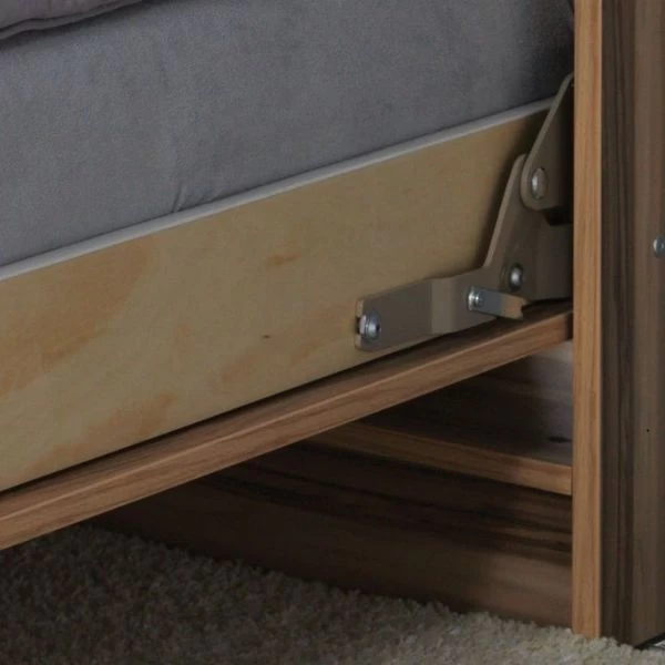 Schrankbett Wandbett Klappbett Horizontal HB 140x200 Eiche Lancelot & Schwarz Kommode 8 Schrankbett Wandbett Klappbett Horizontal HB 140x200 Eiche Lancelot & Schwarz Kommode – Bild 6