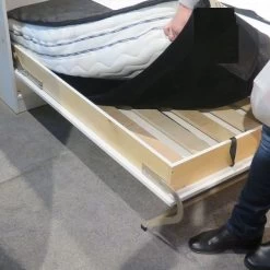 Schrankbett Wandbett Klappbett Vertikal VB90/120/140 X 200 Mit 2Schränken Weiß Sonoma -Möbelhaus 345500967 3