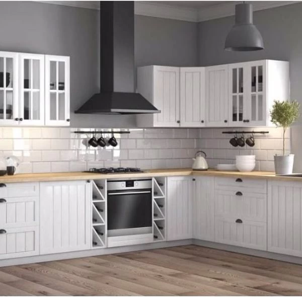 Küche Küchenzeile Toskana Weiß Shabby Lamelle - Soft Close - Individuell Stellbar 3 Küche Küchenzeile Toskana Weiß Shabby Lamelle - Soft Close - Individuell Stellbar