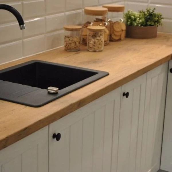 Küche Küchenzeile Toskana Weiß Shabby Lamelle - Soft Close - Individuell Stellbar 4 Küche Küchenzeile Toskana Weiß Shabby Lamelle - Soft Close - Individuell Stellbar – Bild 2