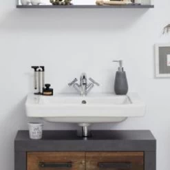 Waschbeckenunterschrank Used Wood Grau Vintage Bad Unterschrank Waschtisch 70 Cm Indy 12 Waschbeckenunterschrank Used Wood Grau Vintage Bad Unterschrank Waschtisch 70 Cm Indy -Möbelhaus 353796690