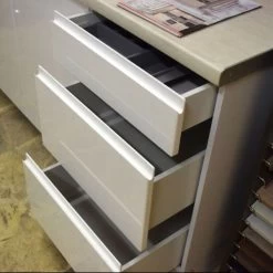 Küche Eckküche Weiß Grifflos Glanz Hochglanz - Soft Close - Individuell Stellbar -Möbelhaus 353955380