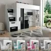 Hochbett Etagenbett Hochglanz PARIS 4 Mit Schreibtisch Schrank Regal Und Treppe Weiß -Möbelhaus 356402058