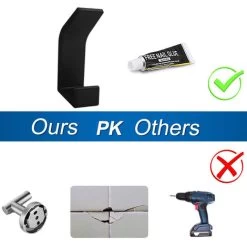 5 Stück Handtuchhaken Wandhaken Kleiderhaken Wand Aus Edelstahl, Rostfrei, Haken Für Bad WC Handtuchhalter Küche Büro Kleiderhaken Kinder --- Schwarz 9 5 Stück Handtuchhaken Wandhaken Kleiderhaken Wand Aus Edelstahl, Rostfrei, Haken Für Bad WC Handtuchhalter Küche Büro Kleiderhaken Kinder --- Schwarz -Möbelhaus 35856040 3